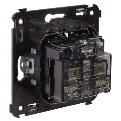 Розетка 1-м СП 2мод. Avanti "Черный квадрат" 16А IP20 2P+E защ. шторки черн. DKC 4402003 Розетка 1-м СП 2мод. Avanti "Черный квадрат" 16А IP20 2P+E защ. шторки черн. DKC 4402003